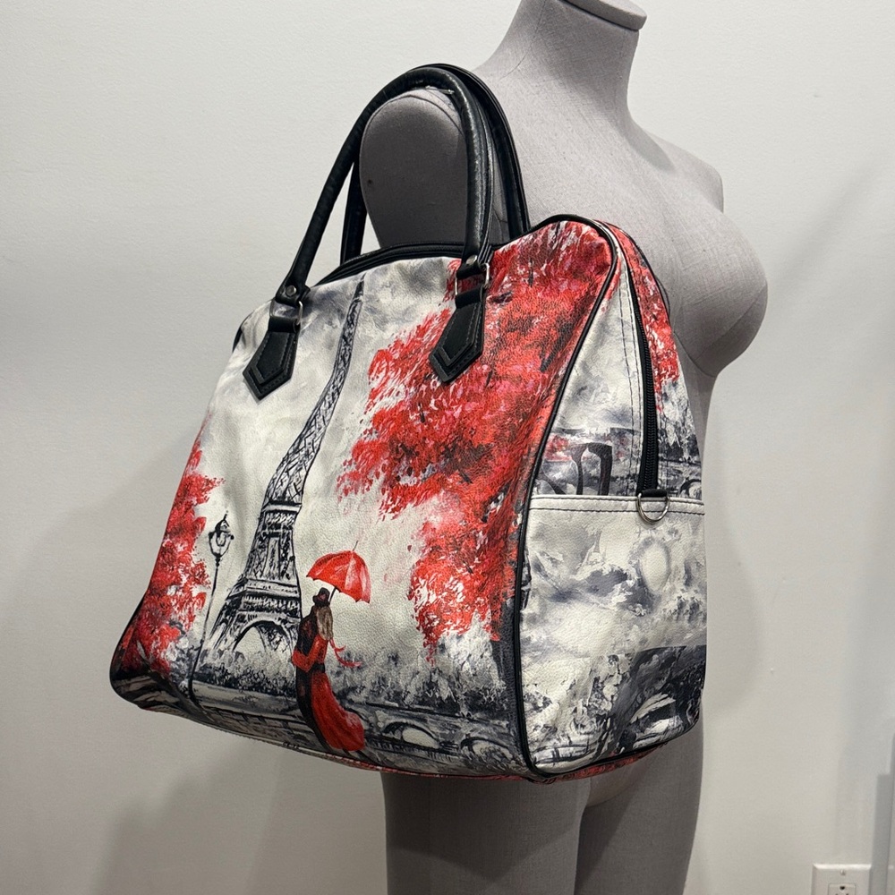 Elegant Parisian Print Women's Bag